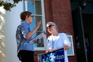 Community organizer in Exeter, NH for NH Democratic Party, 2016 election cycle; Photo by @collingately for NHDP